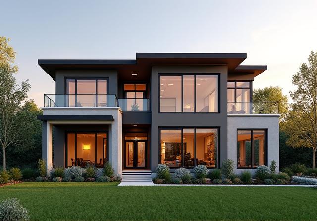 Exterior of The Brighton Residence, a luxury two-story custom home.